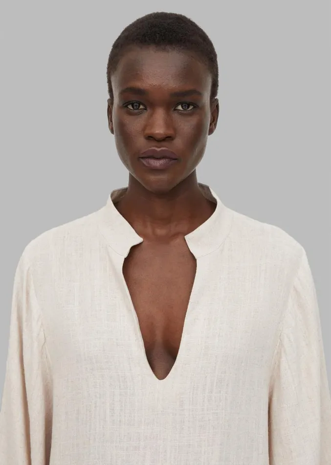 The Frankie Shop Malene Birger Lomaria Blouse 8211 Undyed Women Clothing