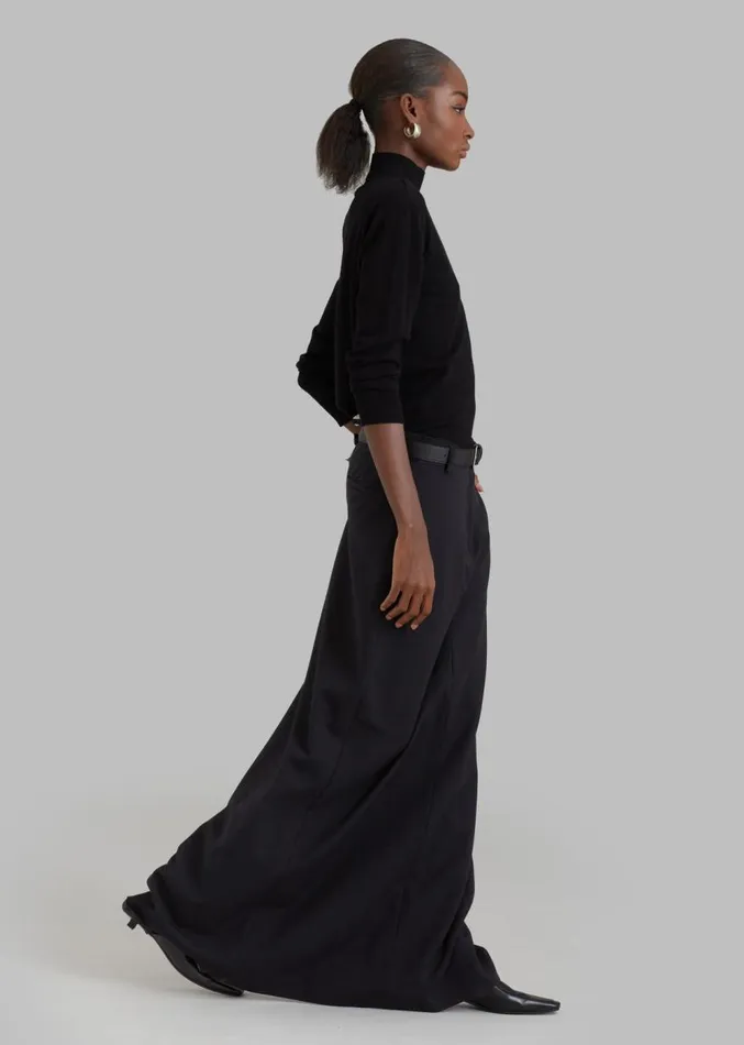 The Frankie Shop Malvo Long Pencil Skirt 8211 Black Women Clothing