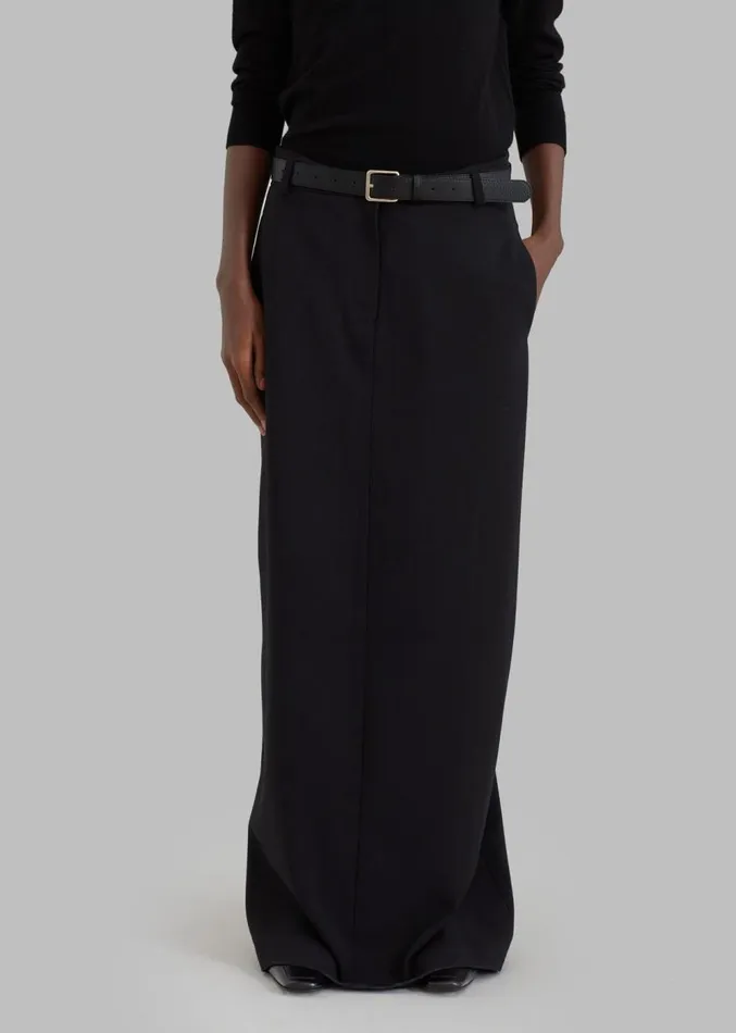 The Frankie Shop Malvo Long Pencil Skirt 8211 Black Women Clothing