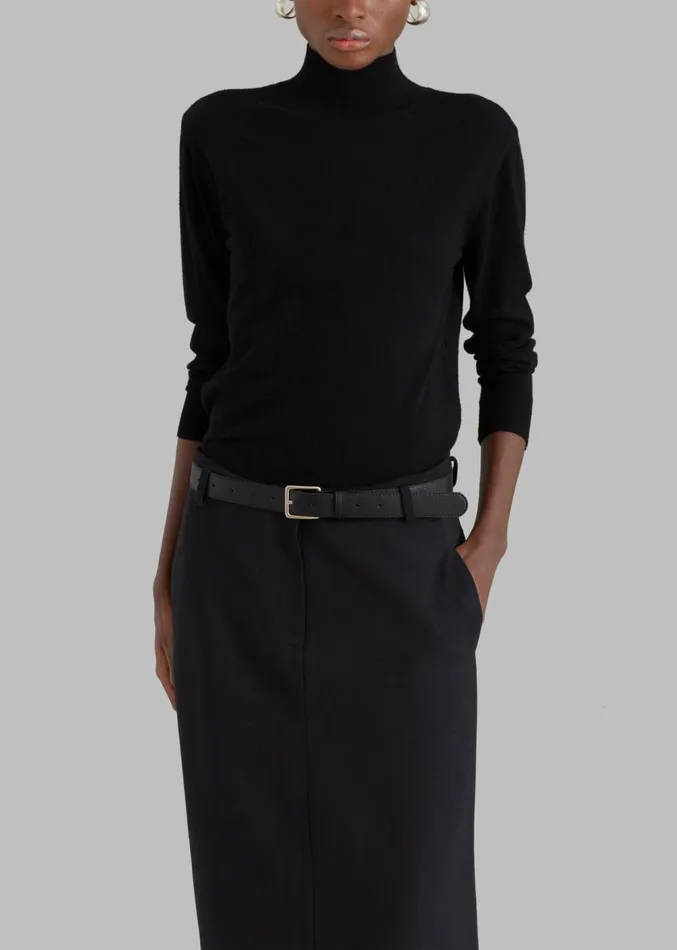 The Frankie Shop Malvo Long Pencil Skirt 8211 Black Women Clothing