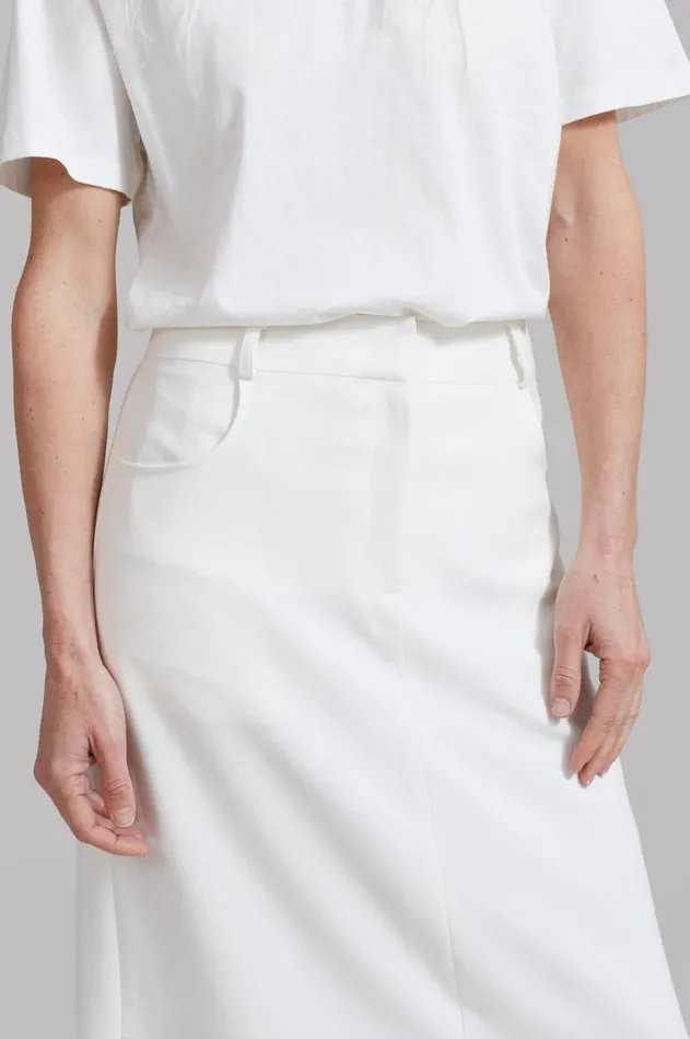 The Frankie Shop Malvo Long Pencil Skirt 8211 White Women Clothing