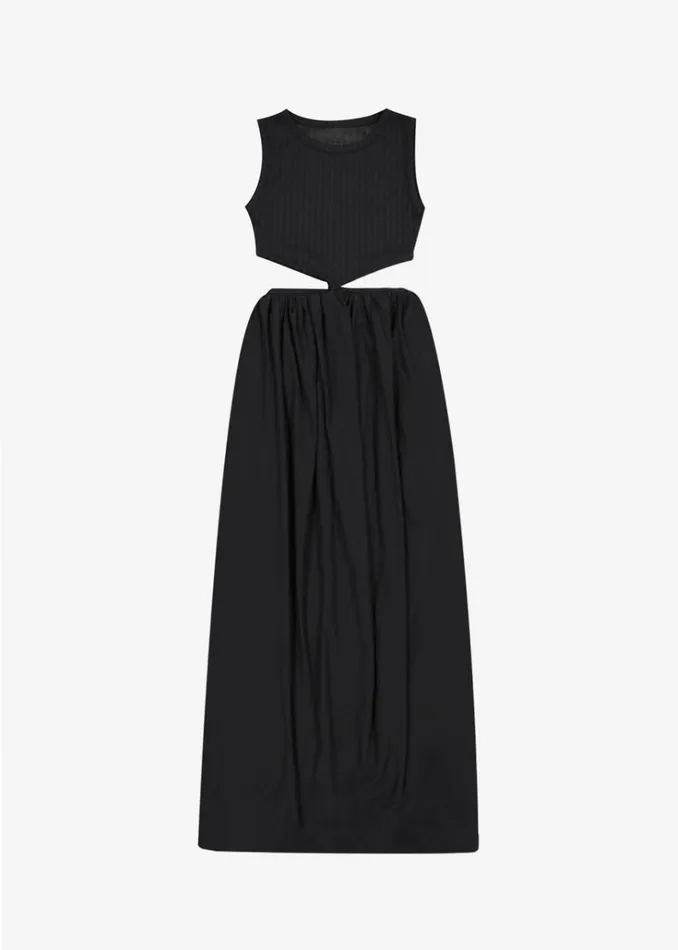 The Frankie Shop Mara Cut Out Maxi Dress 8211 Black Women Clothing