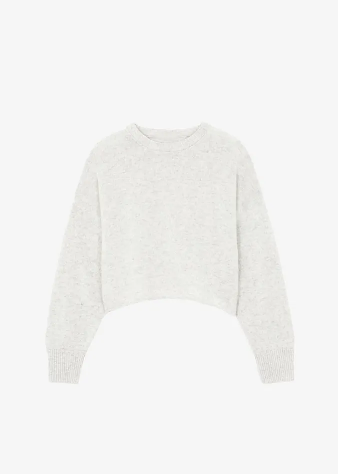 The Frankie Shop Marlan Rolled Edge Sweater 8211 Grey Women Knitwear