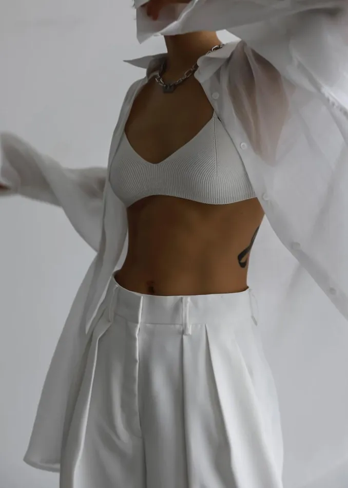 The Frankie Shop Marlow Oversized Linen Shirt 8211 White Women Tops