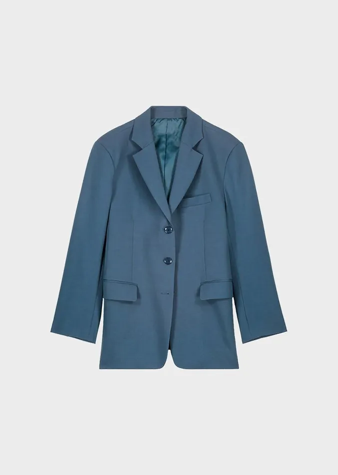 The Frankie Shop Marquesa Blazer 8211 Slate Grey Women Outerwear