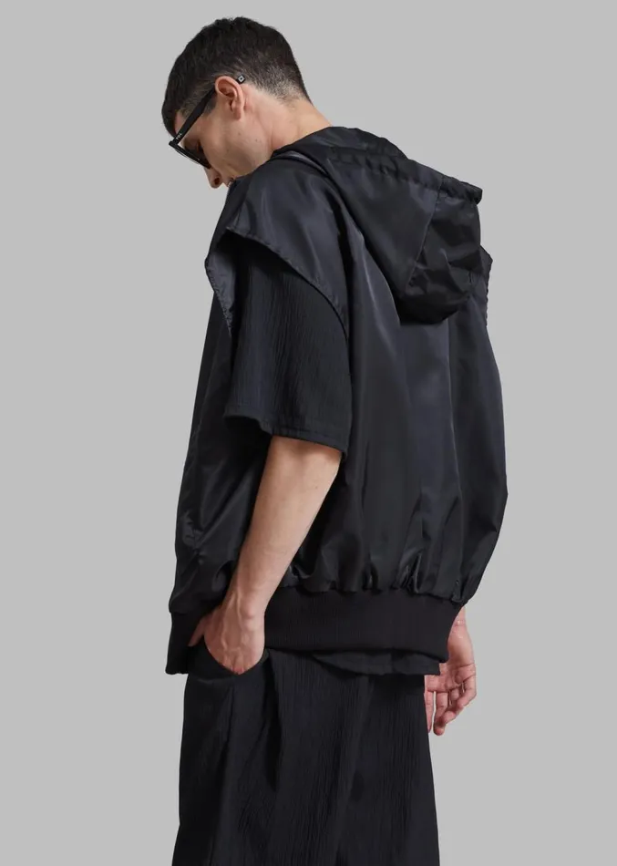 The Frankie Shop Maverick Pocket Vest 8211 Black Men Clothing