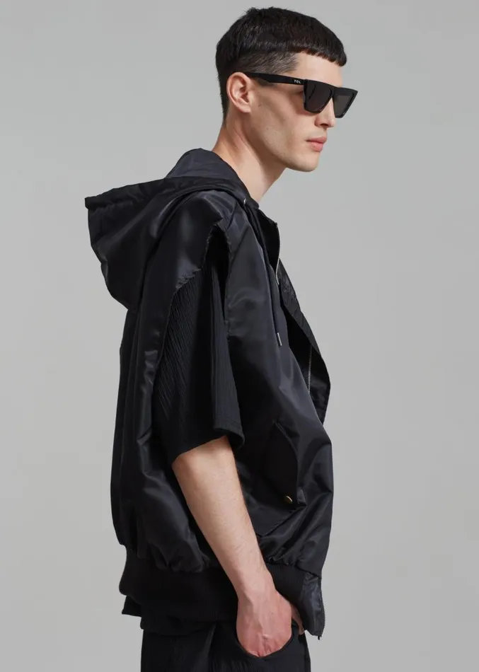 The Frankie Shop Maverick Pocket Vest 8211 Black Men Clothing