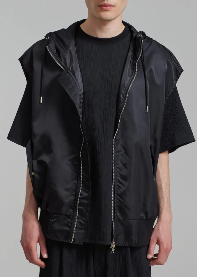 The Frankie Shop Maverick Pocket Vest 8211 Black Men Clothing