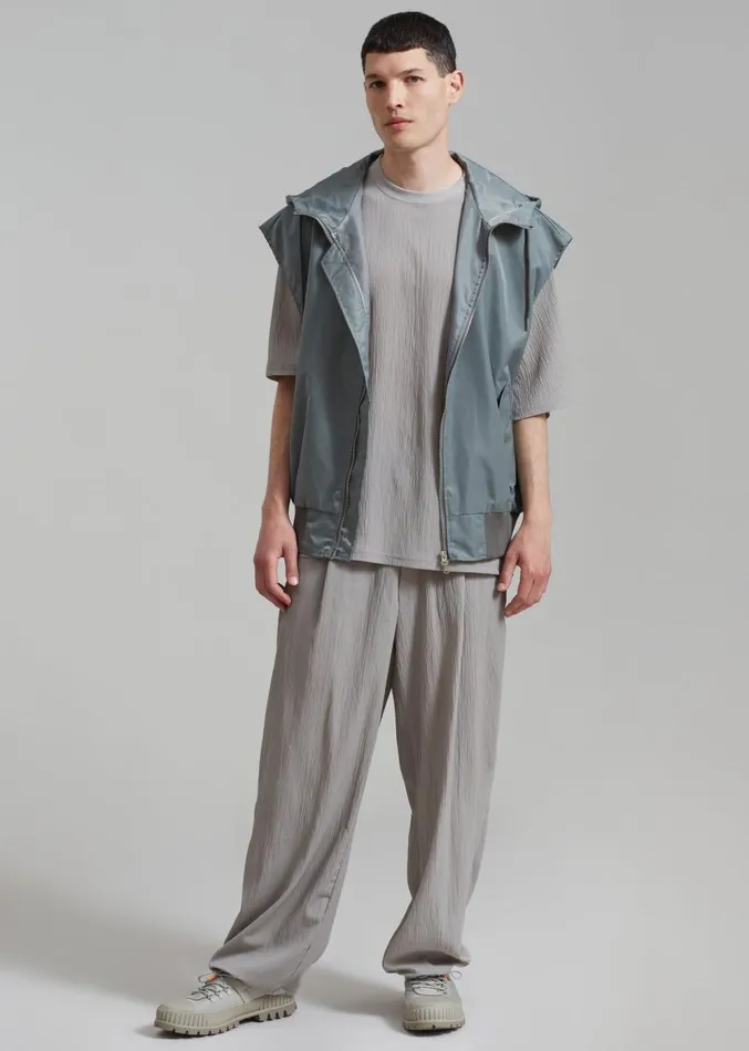 The Frankie Shop Maverick Pocket Vest 8211 Olive Men Clothing