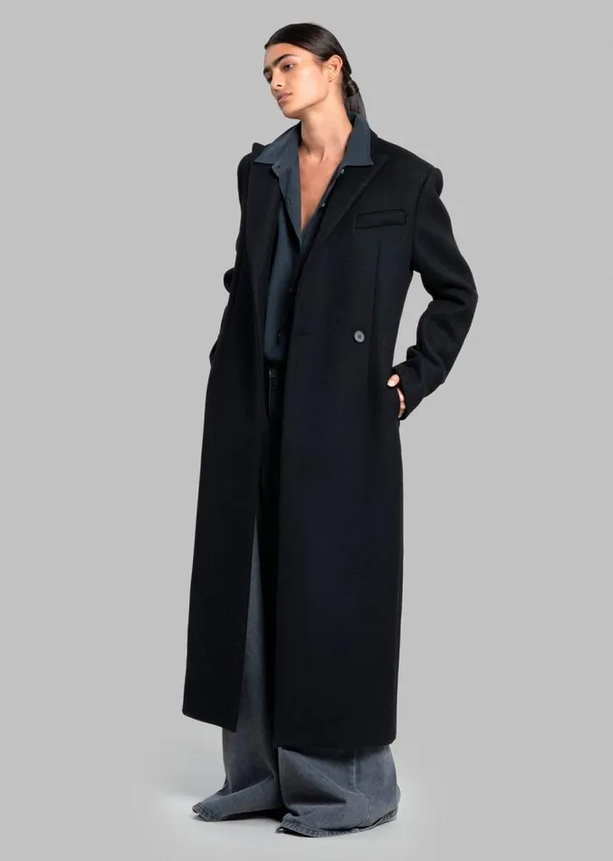 The Frankie Shop Melva Coat 8211 Black Women Clothing