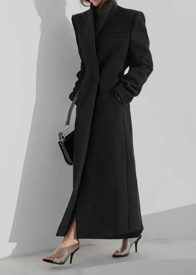 The Frankie Shop Melva Coat 8211 Black Women Clothing