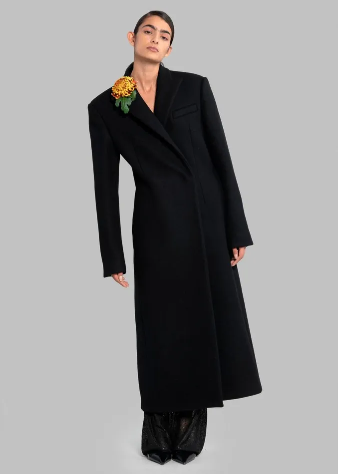 The Frankie Shop Melva Coat 8211 Black Women Clothing