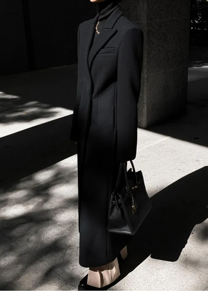 The Frankie Shop Melva Coat 8211 Black Women Clothing