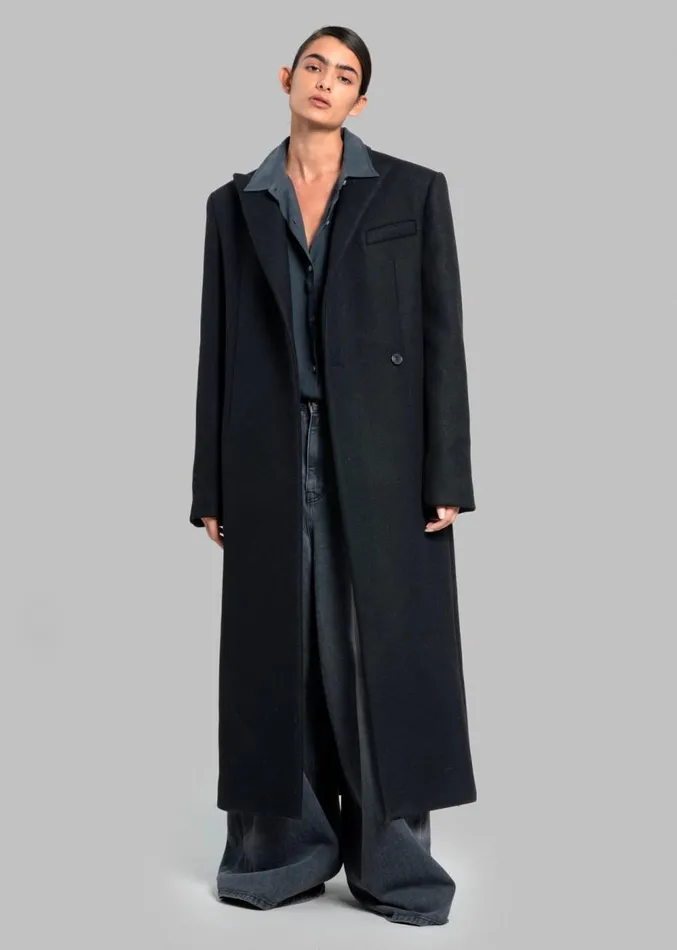 The Frankie Shop Melva Coat 8211 Black Women Clothing