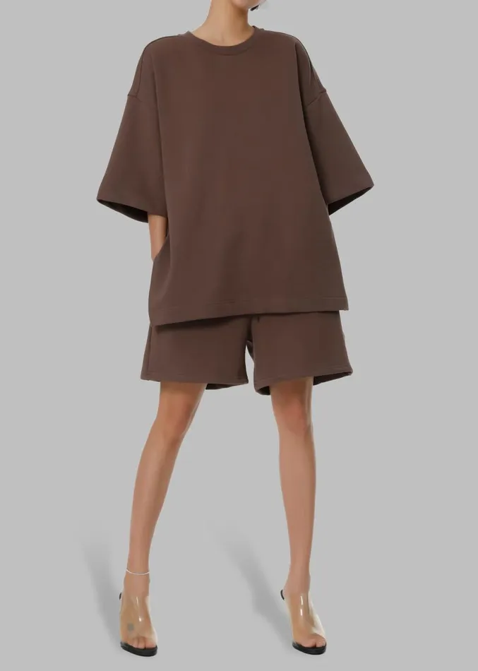 The Frankie Shop Memphis Fleece Set 8211 Brown Women Loungewear