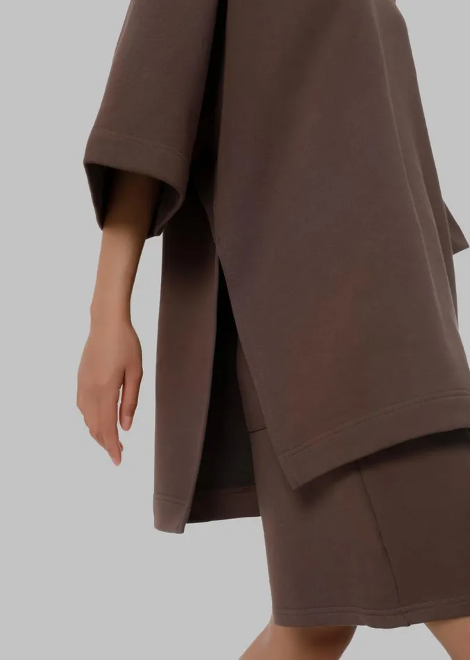 The Frankie Shop Memphis Fleece Set 8211 Brown Women Loungewear