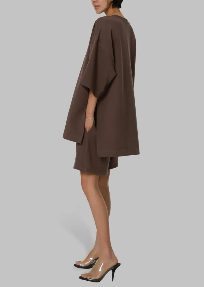 The Frankie Shop Memphis Fleece Set 8211 Brown Women Loungewear