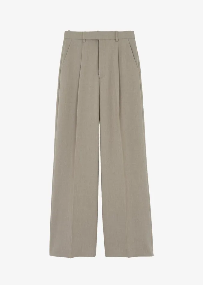 The Frankie Shop Nessi Pintuck Trousers 8211 Taupe Women Suits