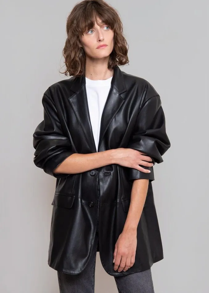 The Frankie Shop Olympia Blazer 8211 Black MenWomen Outerwear