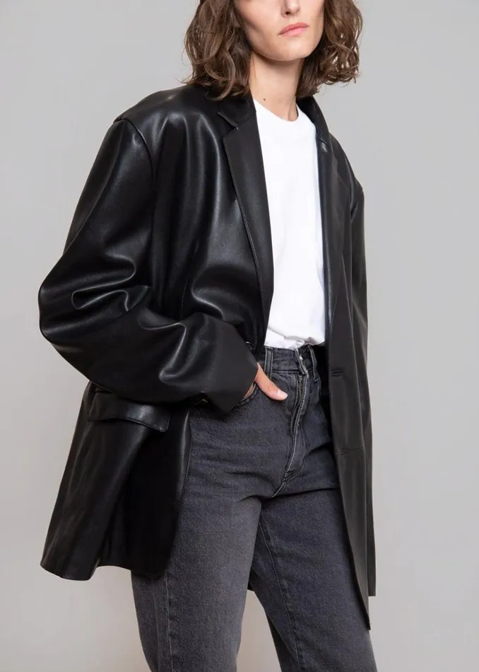 The Frankie Shop Olympia Blazer 8211 Black MenWomen Outerwear