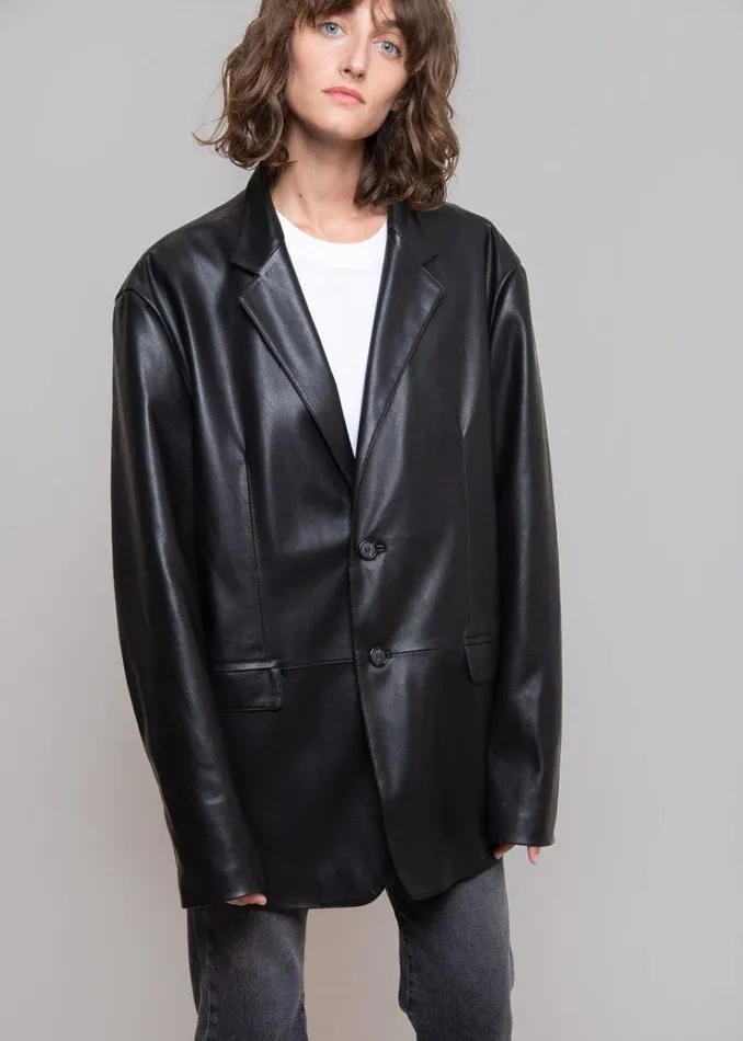 The Frankie Shop Olympia Blazer 8211 Black MenWomen Outerwear