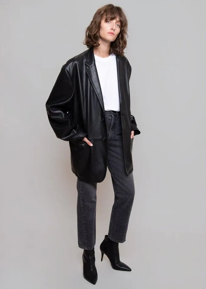 The Frankie Shop Olympia Blazer 8211 Black MenWomen Outerwear