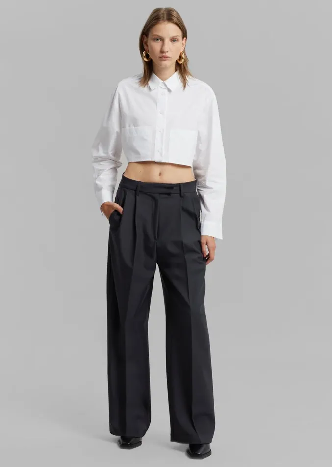 The Frankie Shop Opp Suit Pants 8211 Dark Navy Women Bottoms