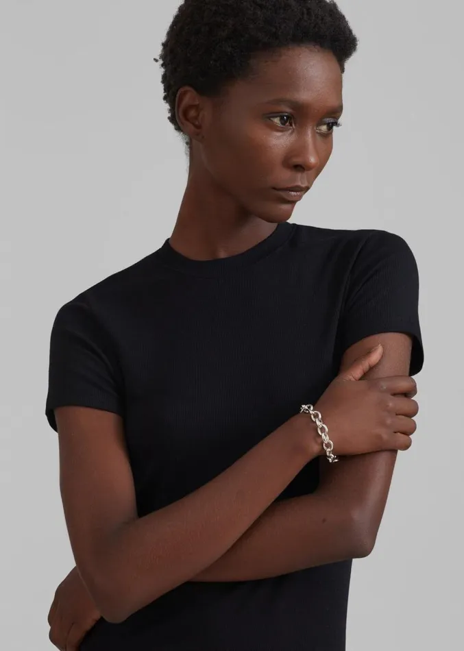 The Frankie Shop Palmira Tee 8211 Black Women Clothing