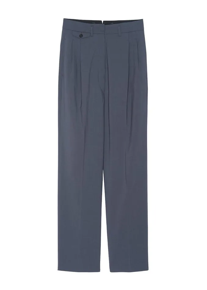 The Frankie Shop Pleated Suit Trousers 8211 Graphite Women Bottoms