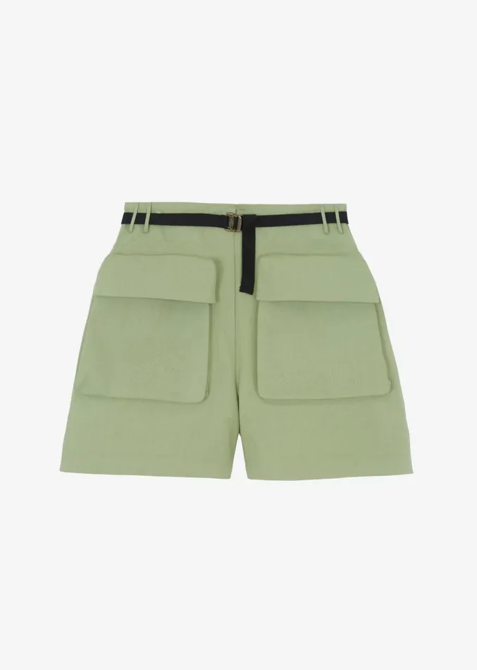 The Frankie Shop Raye Cargo Shorts 8211 Sage Women Clothing