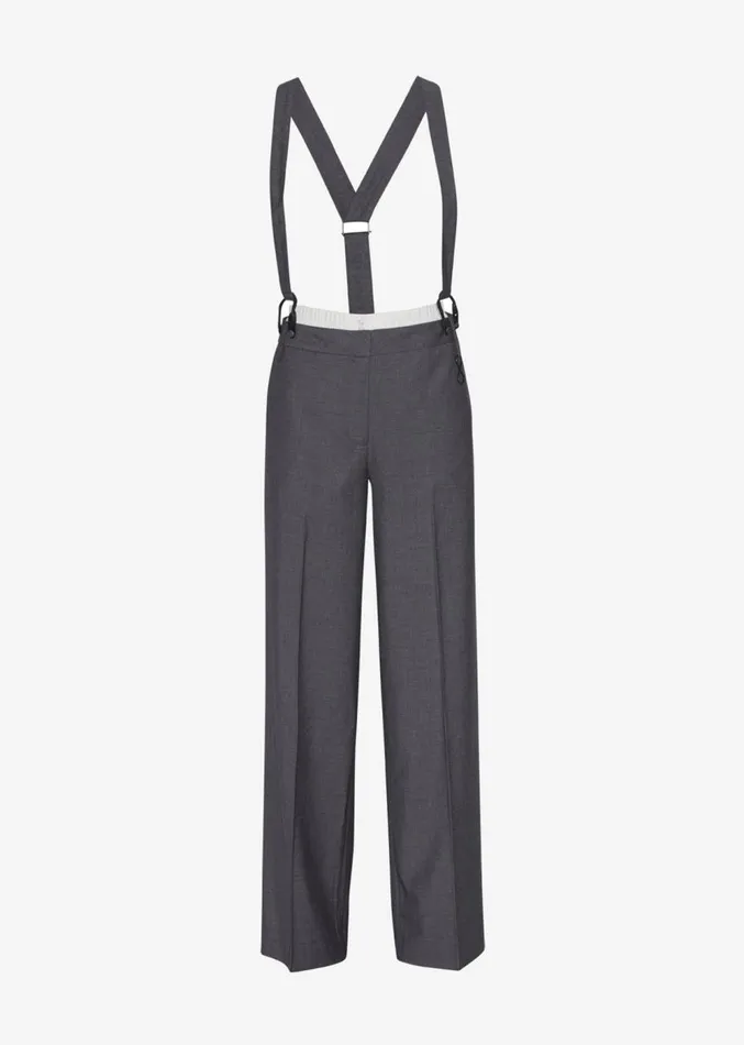 The Frankie Shop REMAIN Suspender Trousers 8211 Castlerock Women Bottoms