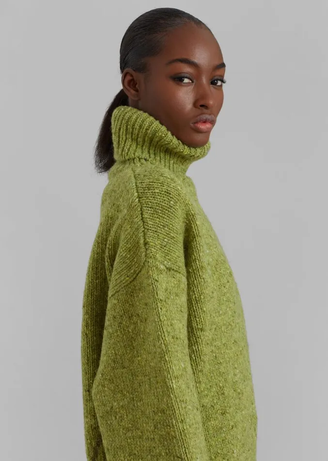 The Frankie Shop Saks Potts Camilla Sweater 8211 Pear Women Knitwear