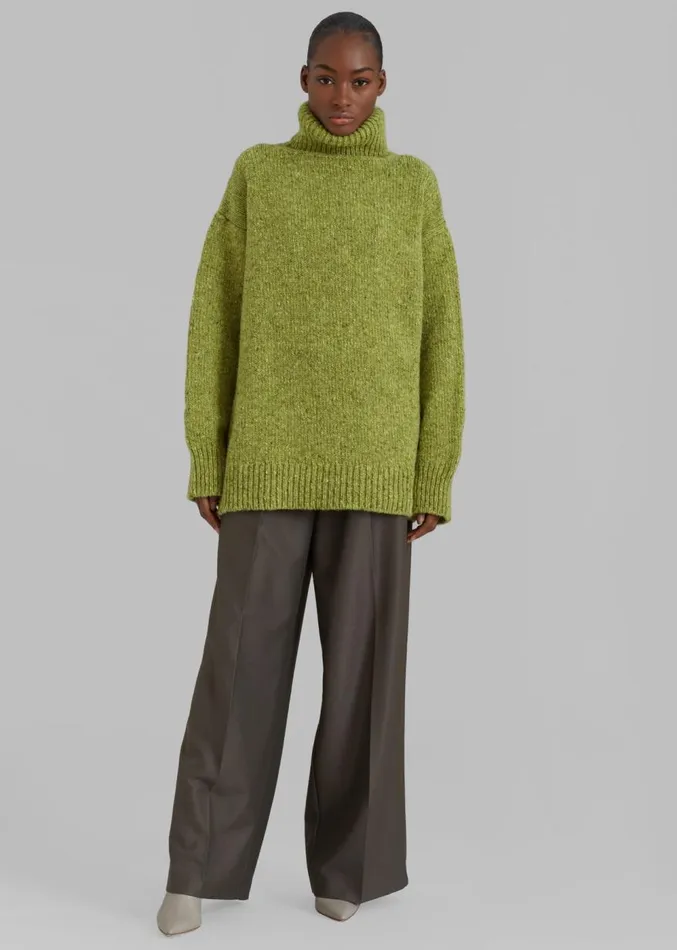 The Frankie Shop Saks Potts Camilla Sweater 8211 Pear Women Knitwear