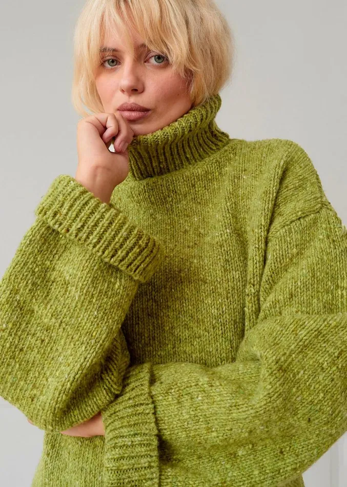 The Frankie Shop Saks Potts Camilla Sweater 8211 Pear Women Knitwear