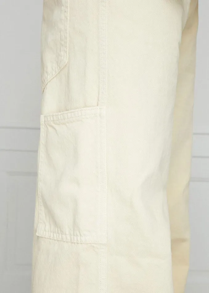 The Frankie Shop Saks Potts Salma Jeans 8211 Beige Women Bottoms