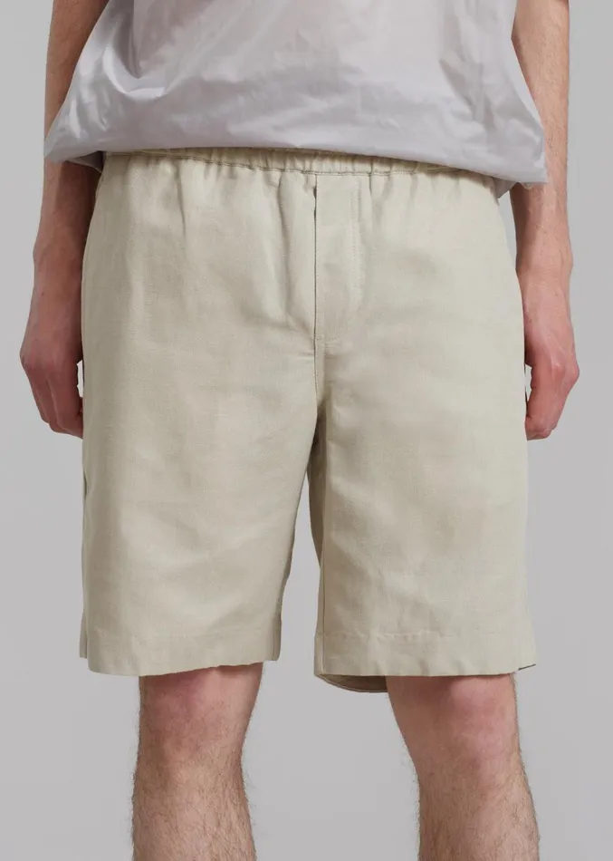 The Frankie Shop Samse Samse Smith Shorts 8211 Agate Grey Men Clothing