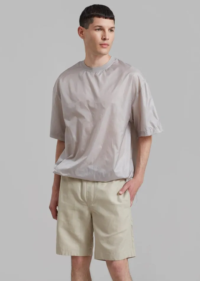 The Frankie Shop Samse Samse Smith Shorts 8211 Agate Grey Men Clothing