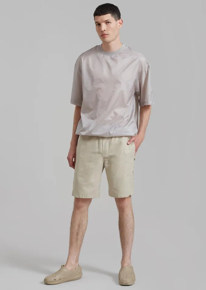 The Frankie Shop Samse Samse Smith Shorts 8211 Agate Grey Men Clothing