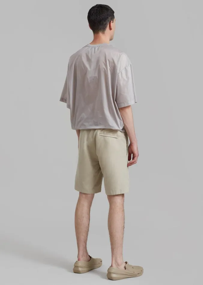 The Frankie Shop Samse Samse Smith Shorts 8211 Agate Grey Men Clothing