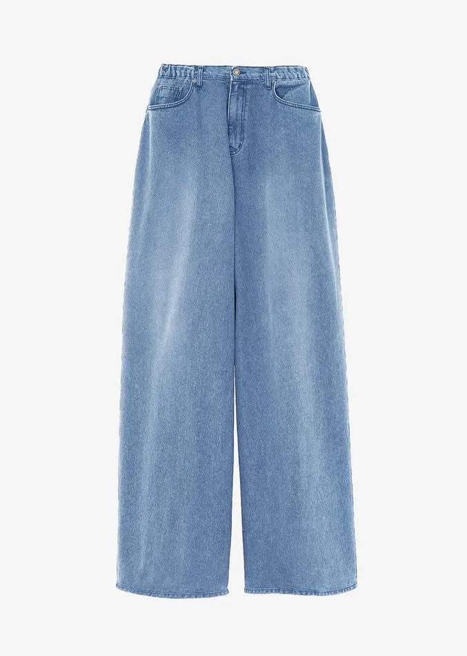 The Frankie Shop Sasha Men Wide Leg Jeans 8211 Worn Wash Men Clothing