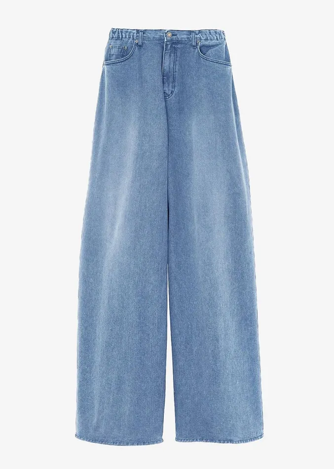 The Frankie Shop Sasha Wide Leg Jeans 8211 Worn Wash Women Clothing