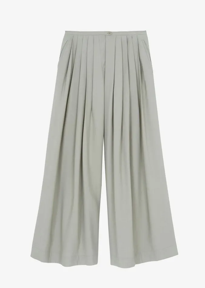 The Frankie Shop Sloane Wide Leg Trousers 8211 Grey Women Clothing