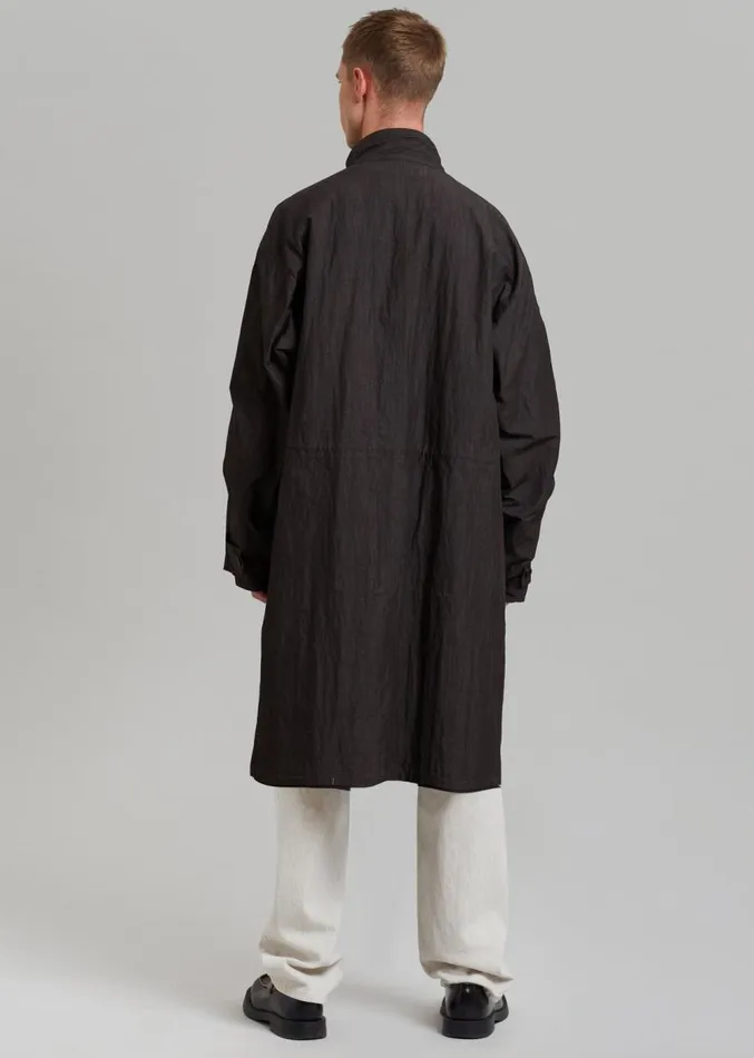 The Frankie Shop Stephen Anorak 8211 Charcoal Men Outerwear