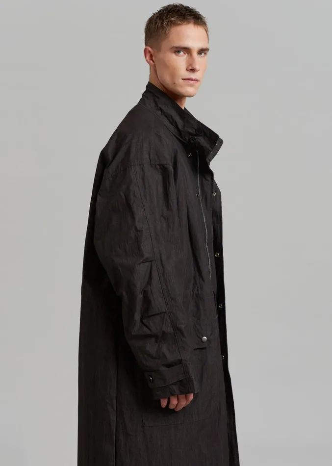 The Frankie Shop Stephen Anorak 8211 Charcoal Men Outerwear
