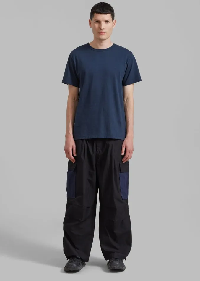 The Frankie Shop Stu Colorblock Cargo Pants 8211 Black Combo Men Bottoms
