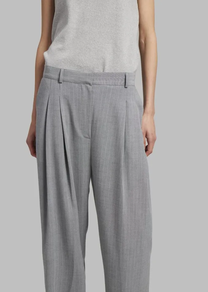 The Frankie Shop Sybil Trousers 8211 Grey Pinstripe Women Clothing