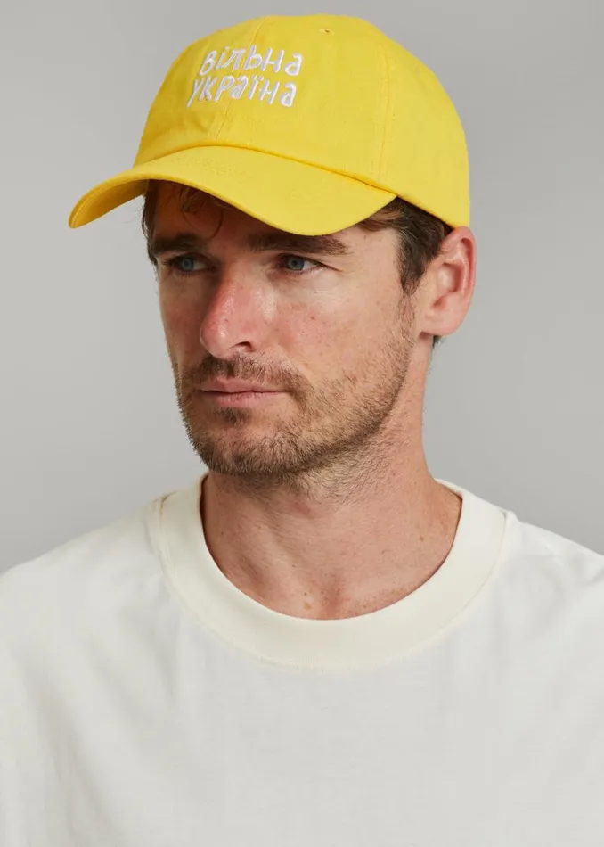 The Frankie Shop The Frankie Shop X Thomas Llu Free Baseball Cap 8211 Yellow MenWomen Accessories