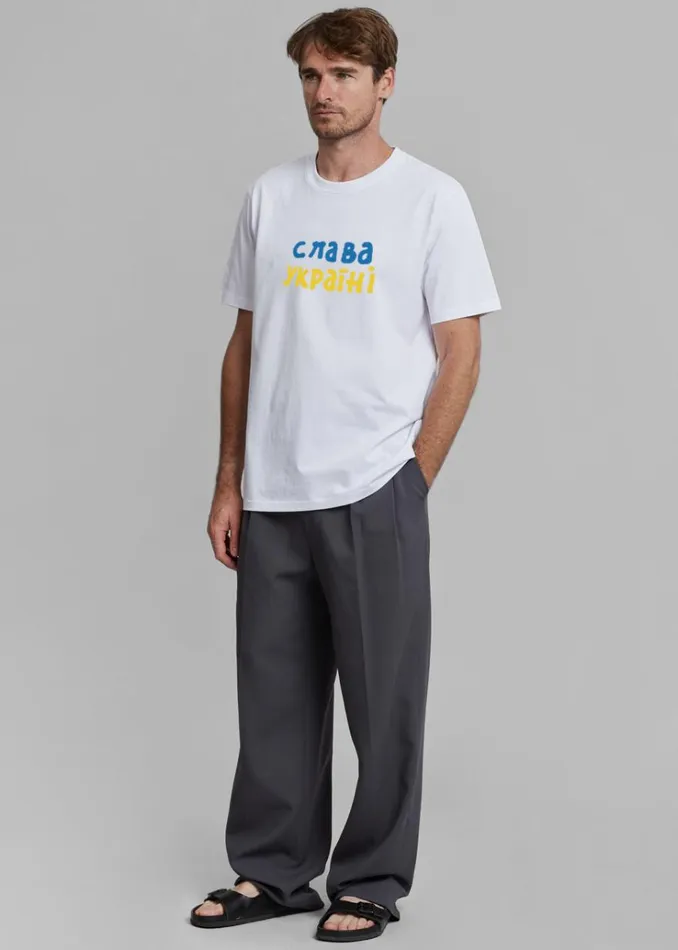 The Frankie Shop The Frankie Shop X Thomas Llu Free TShirt 8211 WhiteMultico WomenMen Tops