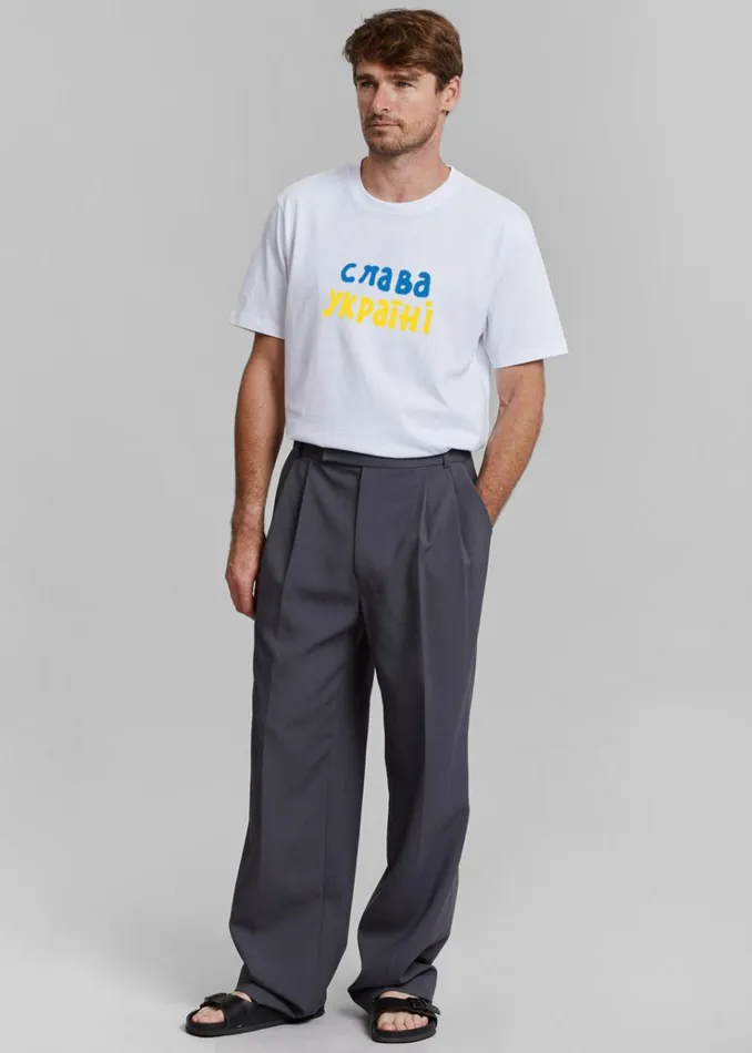 The Frankie Shop The Frankie Shop X Thomas Llu Free TShirt 8211 WhiteMultico WomenMen Tops