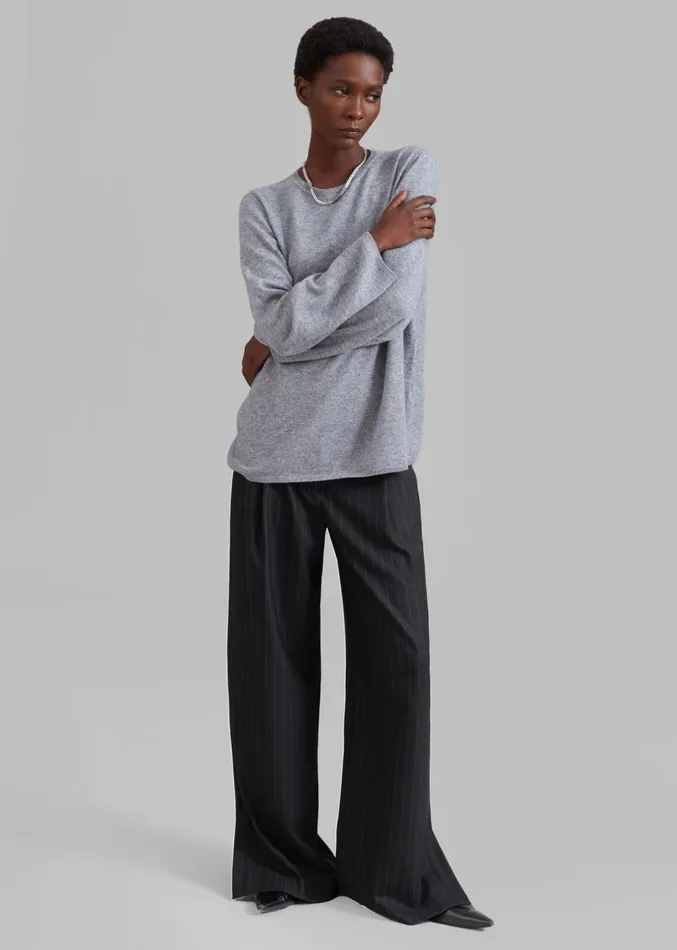 The Frankie Shop The Garment Chicago Pants 8211 Black Pinstripe Women Clothing